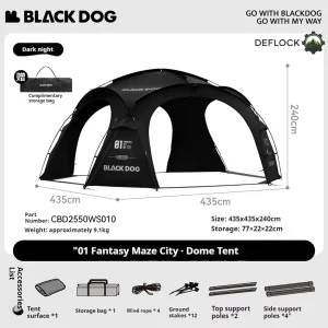 خرید و قیمت تارپ سایه بان گنبدی بلک داگ CBD2550WS010 Blackdog