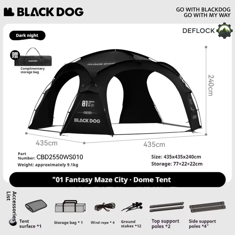 خرید و قیمت تارپ سایه بان گنبدی بلک داگ CBD2550WS010 Blackdog